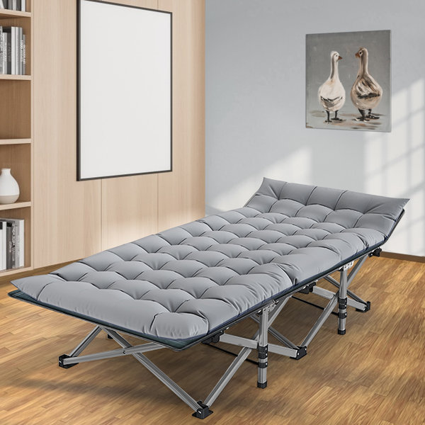 JTANGL Portable Travel Camp Cots With Pearl Cotton Pad For Home/Office